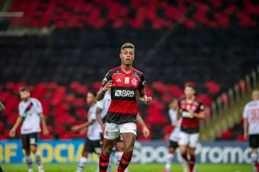 Bruno Henrique e Flamengo marcam reunião para este sábado (7) para fecharem ou não um acordo de renovação (Foto: Alexandre Vidal / CRF)