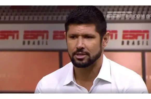 Ex-jogador do Flamengo, Fábio Luciano, e atualmente comentarista da ESPN (Foto: Divulgação / ESPN)