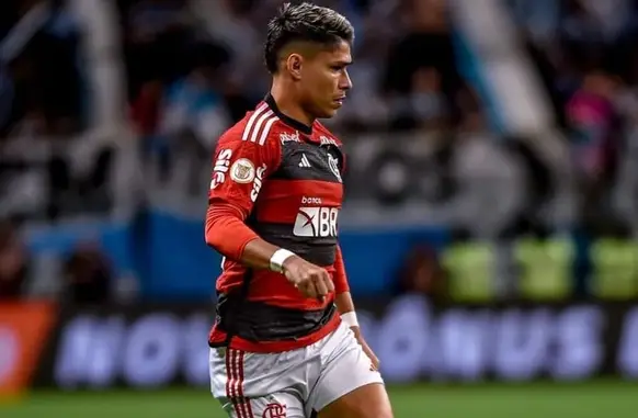 Luiz Araújo foi contratado pelo Flamengo para reforçar o elenco para o segundo turno da temporada e marcou seu primeiro gol pelo clube na derrota para o Grêmio (Foto: Reprodução/ Instagram Oficial)