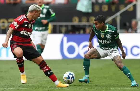Flamengo x Palmeiras, no Maracanã (Foto: Reprodução/ Twitter)