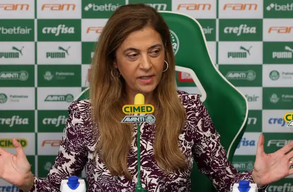 Leila Pereira, presidente do Palmeiras. (Foto: Divulgação/ Palmeiras)