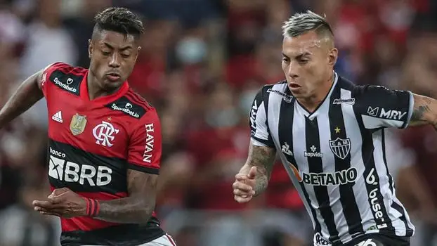 No primeiro turno, Flamengo venceu o Atlético por 2 x 1. Gols de Arrascaeta e Wesley