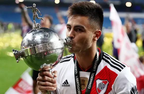 O meia argentino foi eleito rei da América em 2018, quando venceu a Libertadores com o River Plate (Foto: Reprodução)