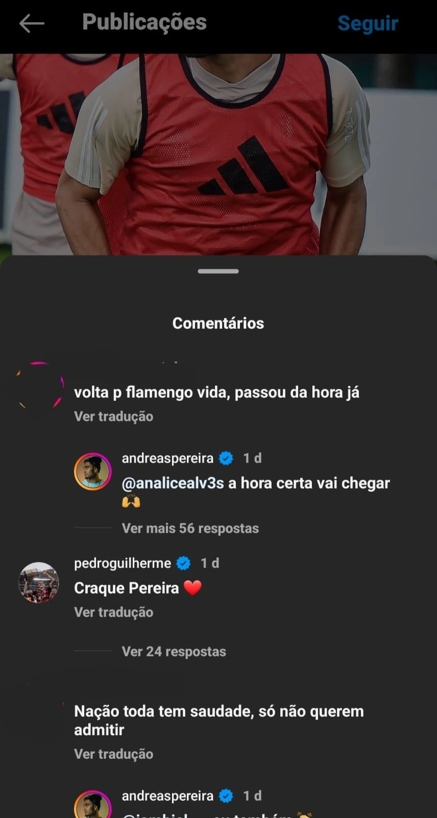 Andreas Pereira diz ter um carinho muito grande pelo <strong>Rubro-negro</strong>