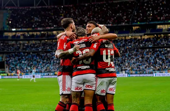 Equipe comemorando (Foto: Instagram/Flamengo)