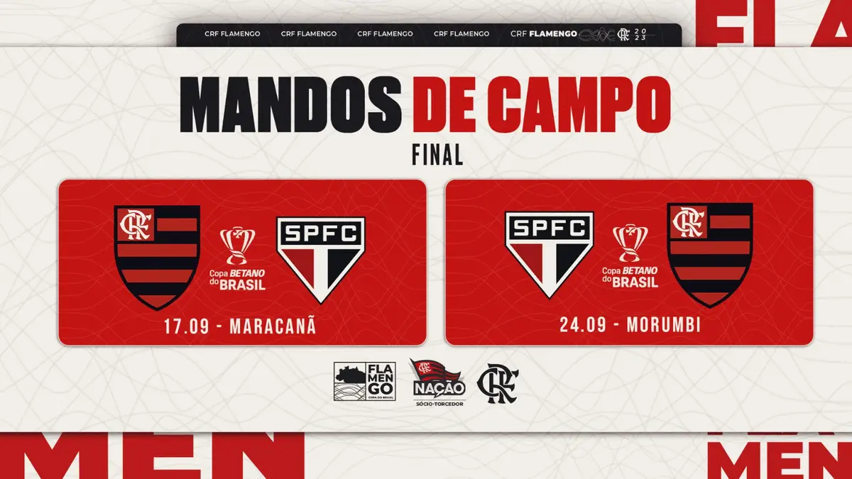 A agenda do futebol para este domingo: De Flamengo x São Paulo a