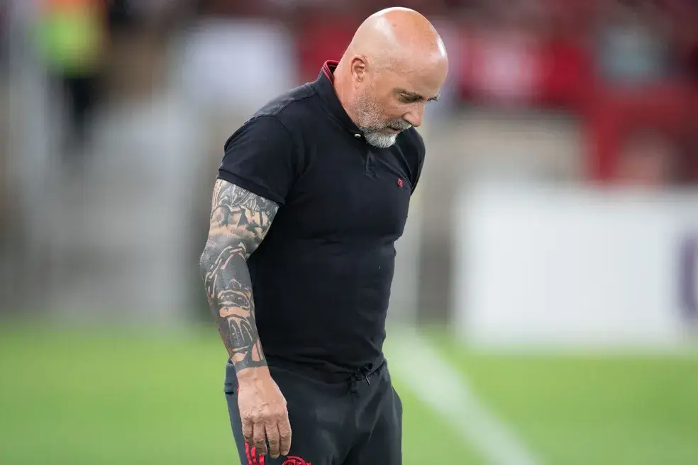 Jorge Sampaoli em Flamengo X Cuiabá, neste domingo (06).