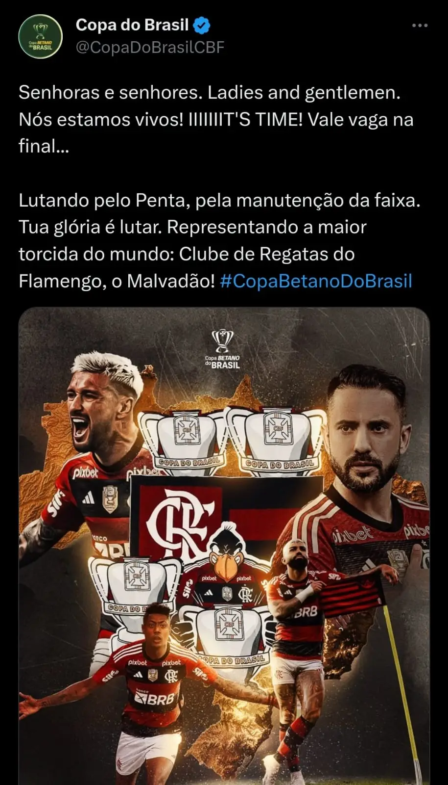 Flamengo x Grêmio: saiba onde assistir e horário da Copa do Brasil