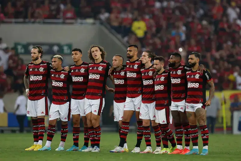 Time do Flamengo em partida