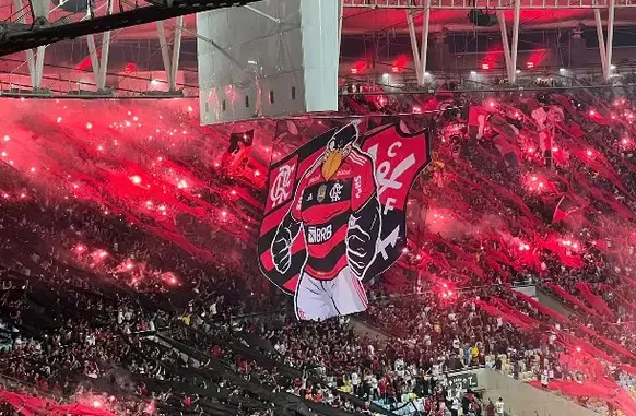 Torcida Flamengo bandeira (Foto: Vitor Beloti)