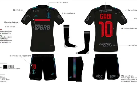Flamengo revela detalhes de nova camisa 3 (Foto: Reprodução/Twitter)