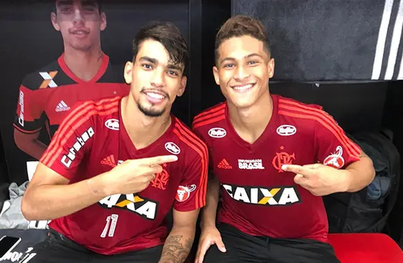 Lucas Paquetá e Jõao Gomes (Foto: Reprodução)