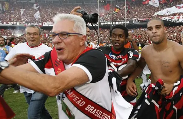 Márcio Braga, Presidente do Flamengo na comemoração do título brasileiro de 2009 (Foto: Coluna do Fla)