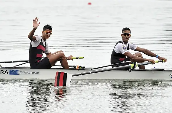 Remo rubro-negro participa da 45ª edição da Regata a Remo da Escola Naval (Foto: Gilvan de Souza/ Flamengo)