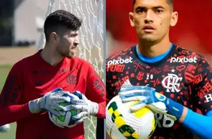 Rossi chegou ao Flamengo em julho de 2023 mas ainda não estreiou; Santos perdeu espaço no time titular após chegada do Sampaoli ao clube (Foto: Gilvan de Souza/ TV FOCO)