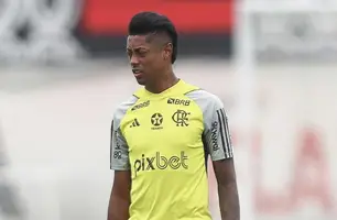 Bruno Henrique em treino do Flamengo (Foto: Gilvan de Souza / CRF)