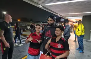 Flamengo desembarca no Rio após classificação na Copa do Brasil (Foto: Ronald Lincoln)