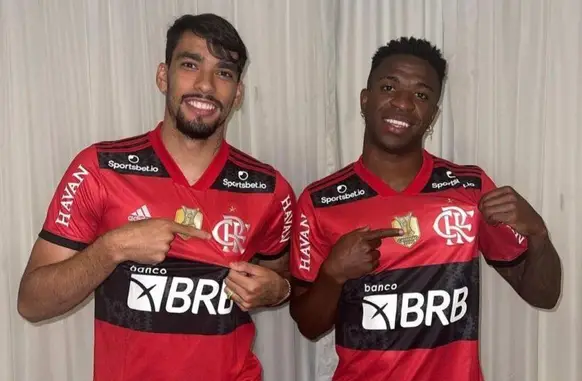 Paquetá e Vini Jr (Foto: Reprodução / Instagram)