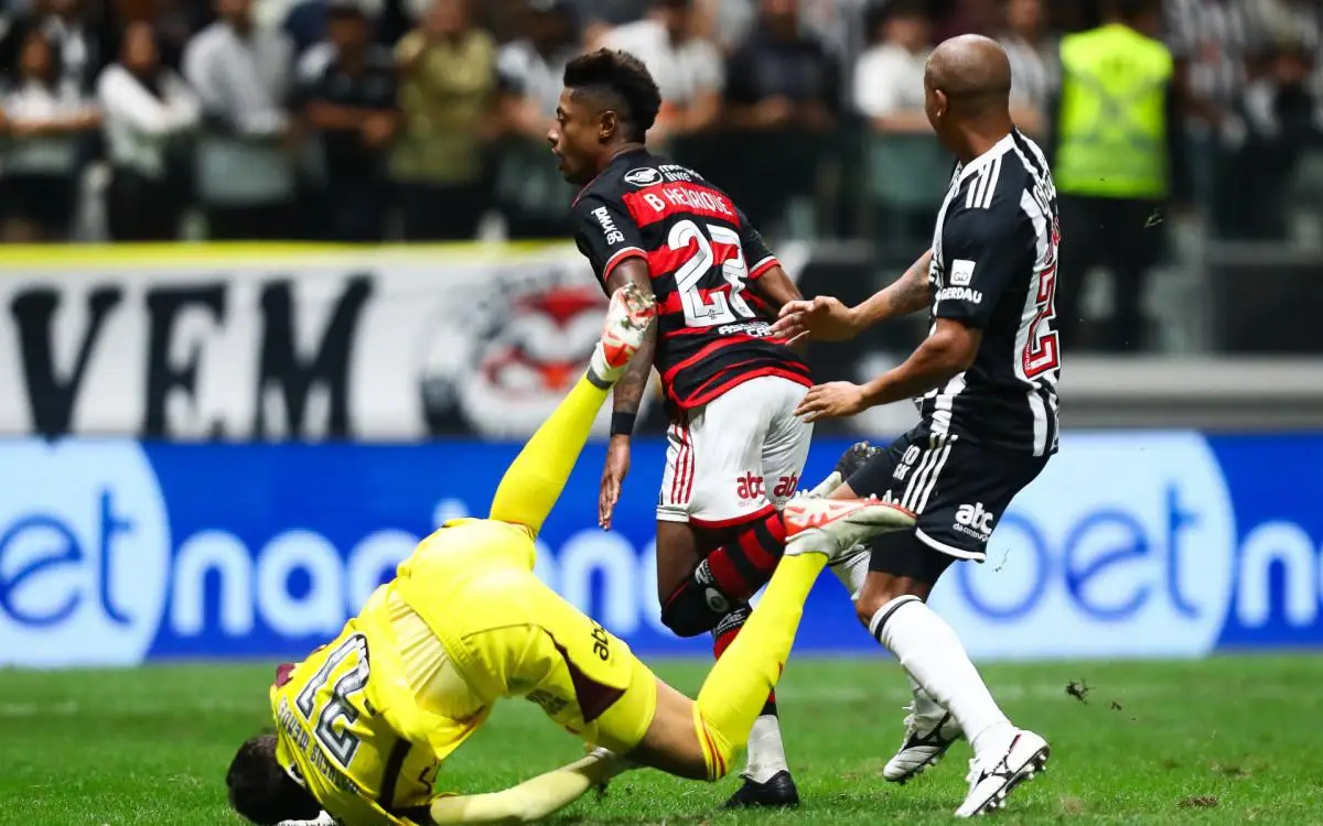 Atlético-MG e Flamengo mediram forças na Arena MRV, em julho, pelo Brasileirão.