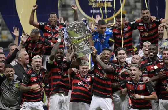 Flamengo conquistou o pentacampeonato da Copa do Brasil (Foto: DOUGLAS MAGNO / AFP)