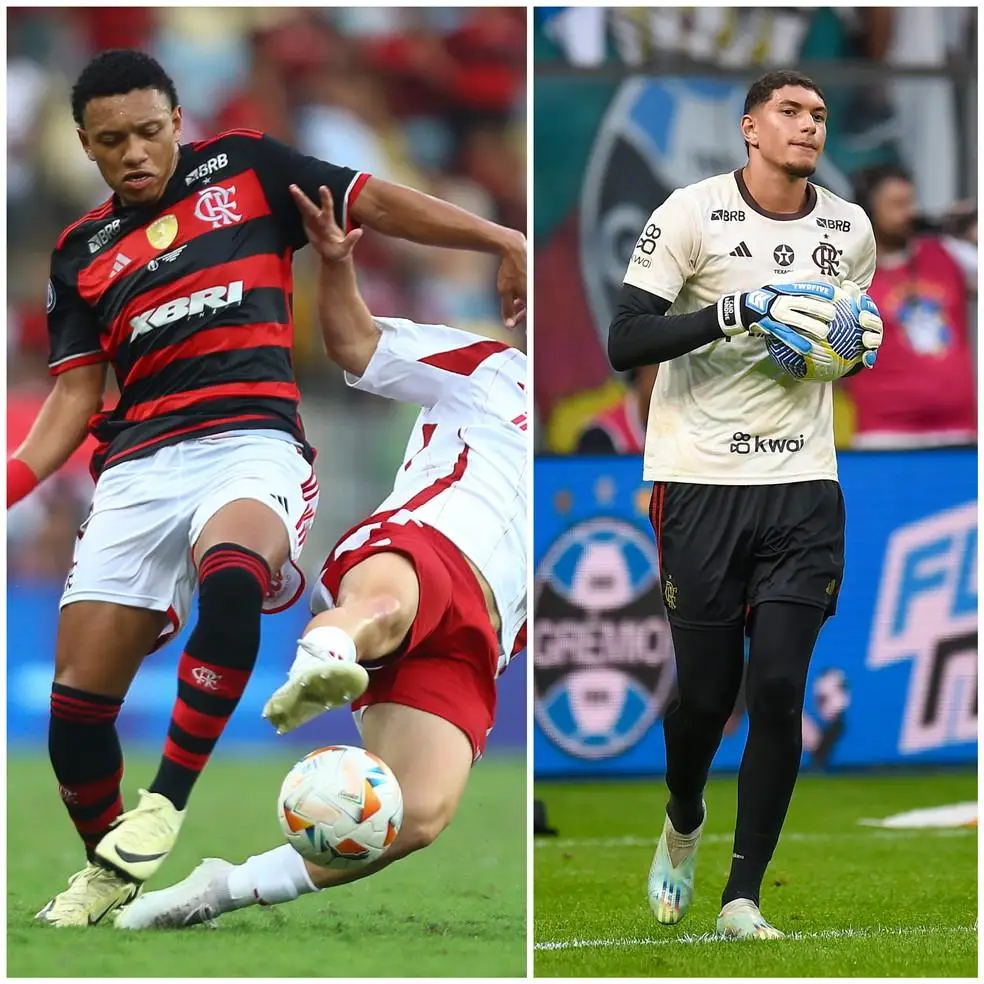 Daniel Sales na final do Intercontinental Sub-20 e Caio Barone antes de Grêmio x Flamengo