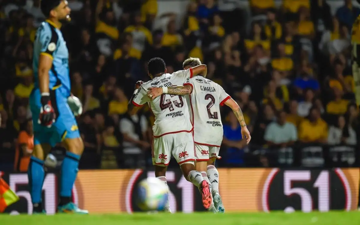 Flamengo venceu o Criciúma por 3 a 0 fora de casa