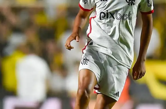 João Victor em ação com a camisa do Flamengo (Foto: Marcelo Cortes / Flamengo)