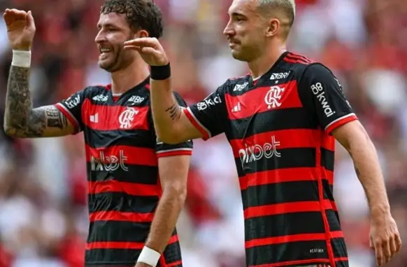 Léo Ortiz fez o primeiro gol da vitória do Flamengo (Foto: Divulgação / Flamengo)