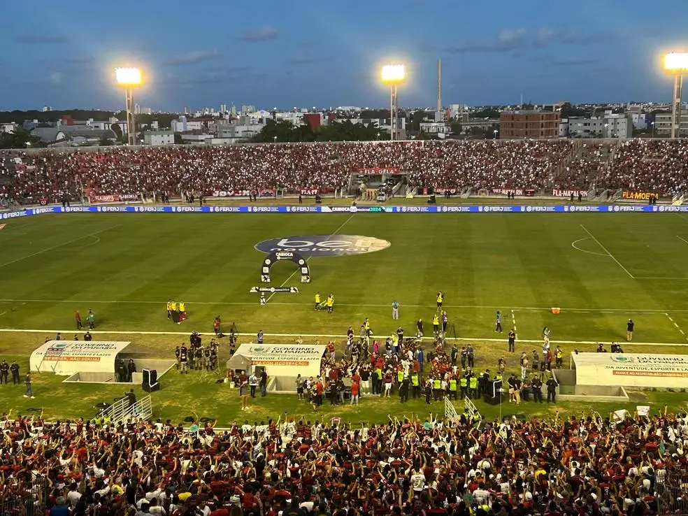 Nova Iguaçu x Flamengo, no Almeidão, tem o maior público de uma partida na Paraíba em 2024