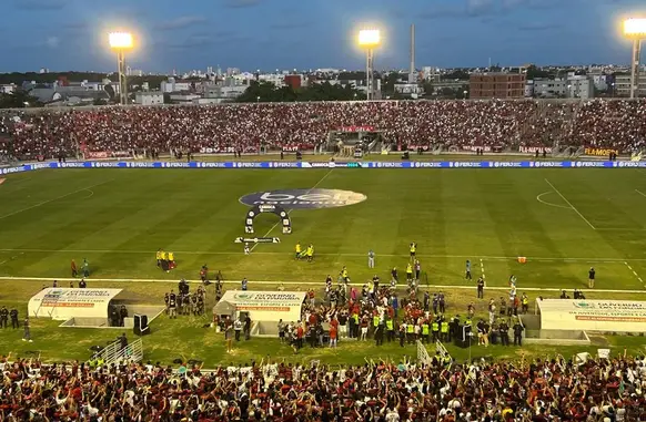 Nova Iguaçu x Flamengo, no Almeidão, tem o maior público de uma partida na Paraíba em 2024 (Foto: Matheus Aquino / ge Paraíba)