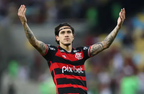 Pedro sofreu grave lesão no joelho esquerdo e está fora de ação desde setembro (Foto: Gilvan de Souza / Flamengo)