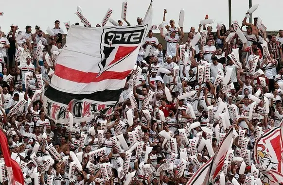 Torcida do São Paulo em jogo da equipe no MorumBIS (Foto: Twitter / São Paulo)