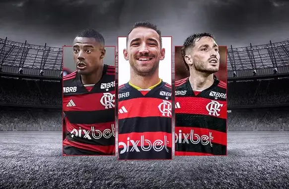 De la Cruz, Léo Ortiz e Viña: a janela de verão do Flamengo em 2024 (Foto: Infoesporte)