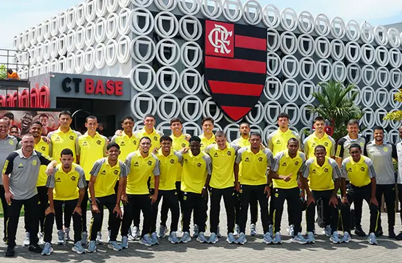 Sub-20 do Flamengo (Foto: Pedro Cardoso / Flamengo)
