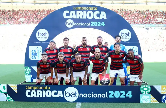 Time do Flamengo (Foto: Gilvan de Souza / CRF)