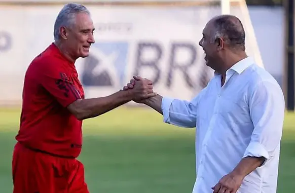 Tite vem se reunindo com Marcos Braz e Bruno Spindel para definirem nomes de reforços para o Flamengo (Foto: Marcelo Cortes - Flamengo)
