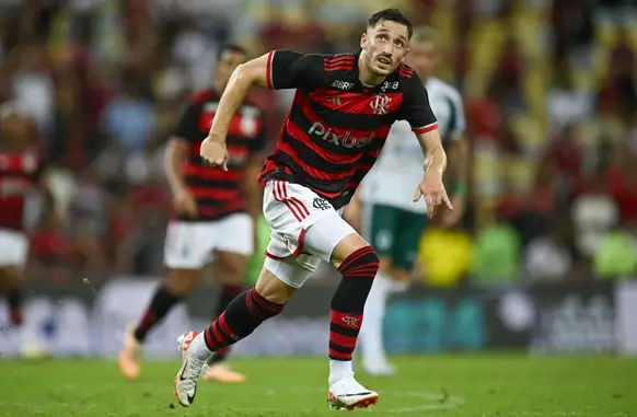 Viña em ação pelo Flamengo (Foto: Marcelo Cortes / Flamengo)