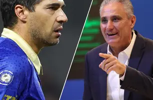 Abel Ferreira e Tite (Foto: Fabio Menotti/Palmeiras / Lucas Figueiredo/CBF)