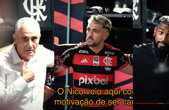 Bastidores; Nova Iguaçu 0x3 Flamengo. (Foto: Reprodução / FlaTV)