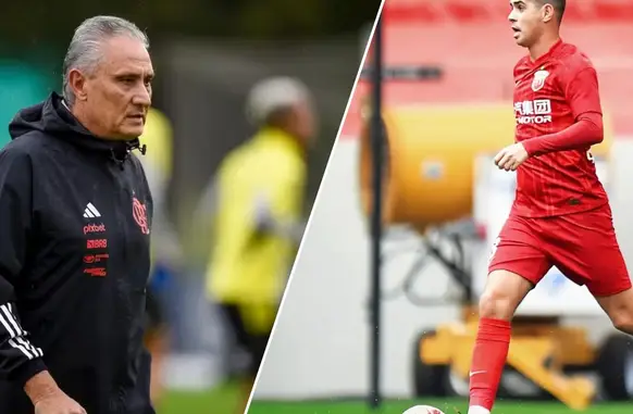 Tite e Oscar (Foto: Marcelo Cortes/Flamengo / Instagram @oscar_emboaba)