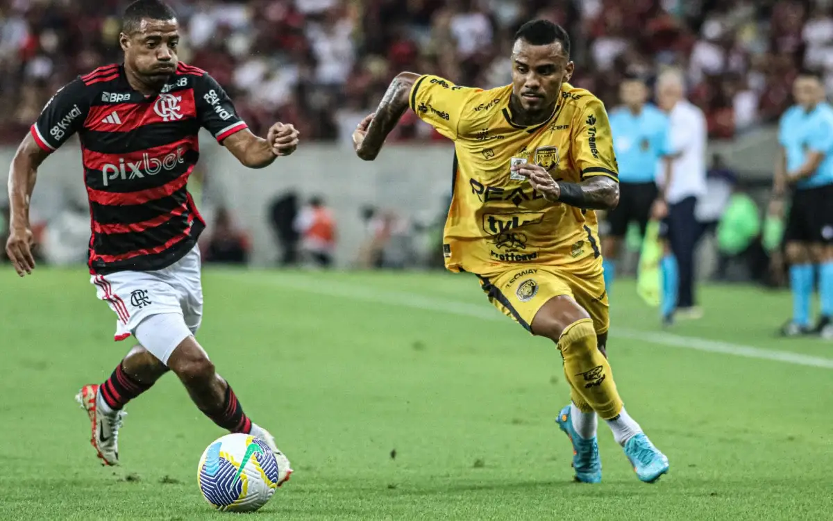 Matheus Serafim foi um dos destaques do Amazonas contra o Flamengo