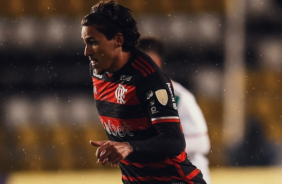 Pedro, do Flamengo (Foto: Reprodução / X twitter @Flamengo)