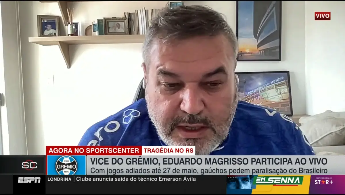 Vice-presidente do Conselho Diretor do Grêmio, Eduardo Magrisso