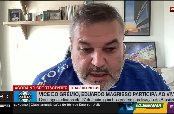 Vice-presidente do Conselho Diretor do Grêmio, Eduardo Magrisso (Foto: Reprodução)