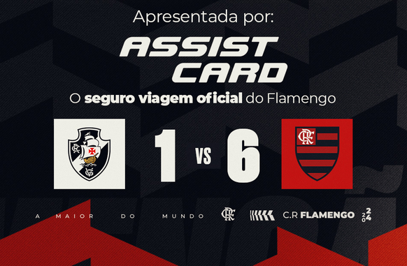 Placar do jogo (Foto: Reprodução / X twitter @Flamengo)