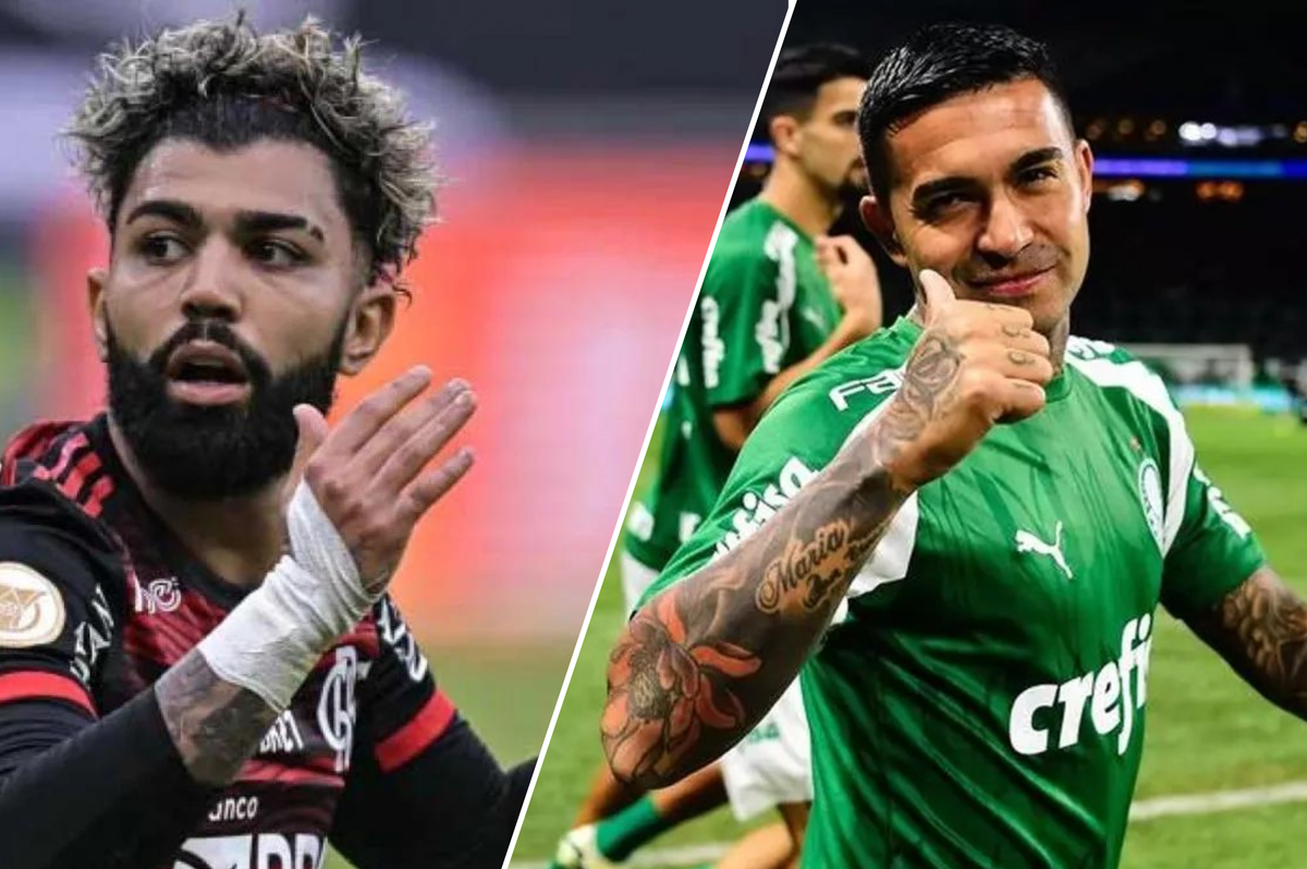 Gabigol (Flamengo) e Dudu (Palmeiras).