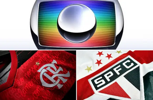 Globo, Flamengo e São Paulo (Foto: Arte Mengo Mania)