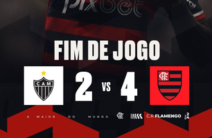 Placar do jogo (Foto: Reprodução / X twitter @Flamengo)