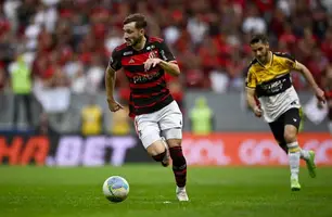 Viña entrou bem no Flamengo x Criciúma (Foto: Marcelo Cortes / CRF)