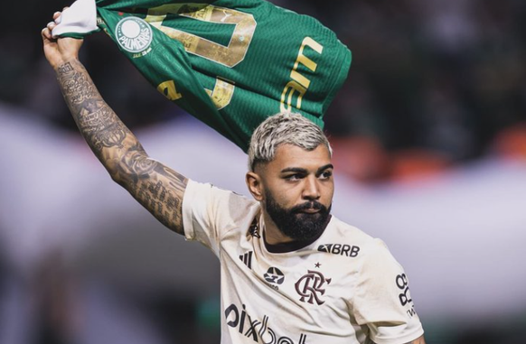 Gabigol, atacante do Flamengo. (Foto: Reprodução / X twitter)